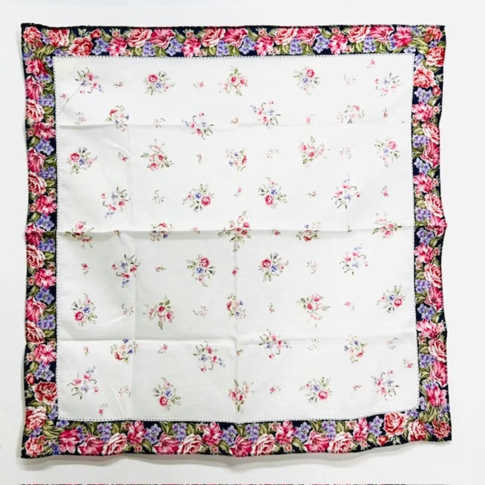 New Mario Valentino Mini Scarf/Handkerchief cotton 17.5